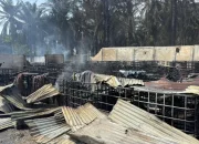 Gudang Solar Ilegal Terbakar di Marpoyan Damai, Polisi Selidiki Dugaan Korsleting Listrik