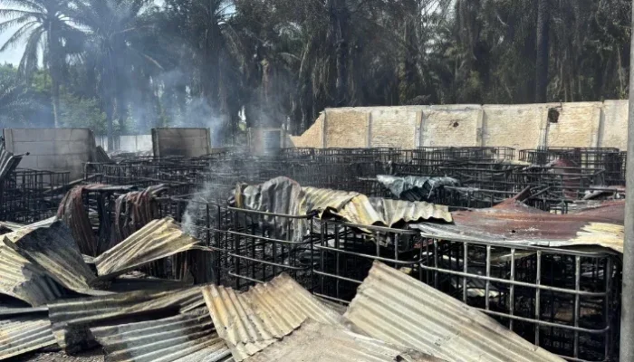 Gudang Solar Ilegal Terbakar di Marpoyan Damai, Polisi Selidiki Dugaan Korsleting Listrik