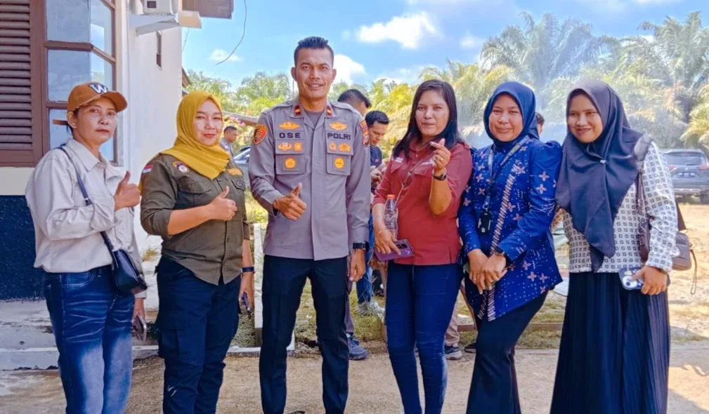 Kapolsek Rambah Samo Perkuat Sinergi Polri-Pers Sambut HPN ke-80 dan Ramadan