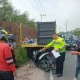Motor Ditumpangi Tiga Pelajar Tabrak Truk Parkir, Satu Tewas di Rumbai Pesisir