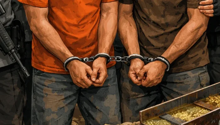 Polisi Ringkus 2 Pelaku PETI di Kuantan Singingi, Terancam 5 Tahun Penjara