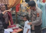 Polres Dumai Bantu Seragam Sekolah Anak Kurang Mampu di Dumai Timur