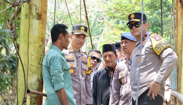 Wakapolda Riau Tinjau Pembangunan Jembatan Presisi di Kuansing