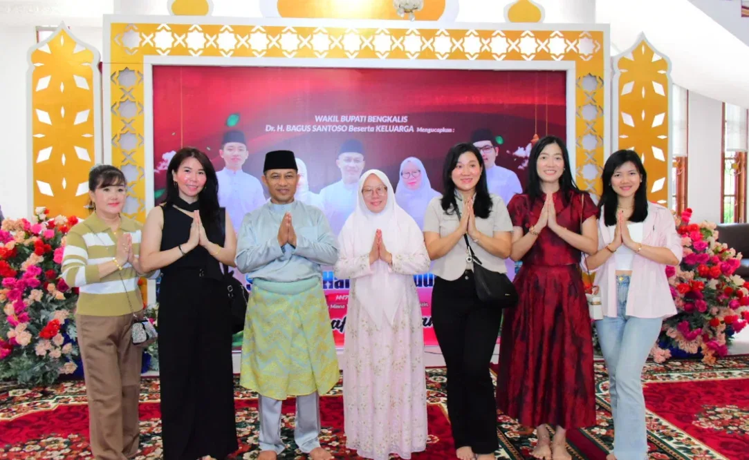 Open House Idulfitri Bengkalis, Bagus Santoso Tegaskan Persatuan Lintas Etnis