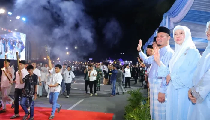 Pawai Takbir Pekanbaru 2026 Meriah, Wali Kota Soroti Kekompakan dan Perbaikan Jalan