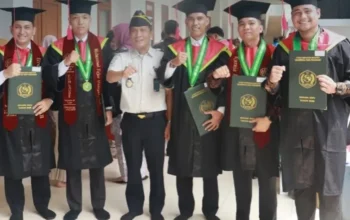 5 Pegawai Lapas Pasir Pengaraian Diwisuda di UPP, Raih Gelar Sarjana Hukum