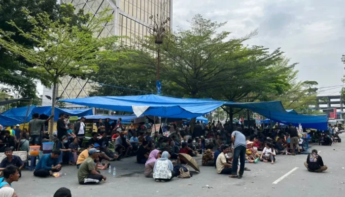 Aksi Mahasiswa Tesso Nilo Bertahan, Tolak Relokasi dan Minta Dialog dengan Presiden