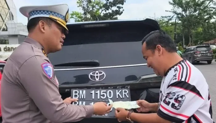 Ditlantas Polda Riau Tindak Puluhan Pelanggar TNKB, Penertiban Digelar Serentak di Pekanbaru