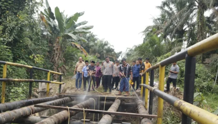 Kapolres Kampar Gelar Doa Bersama, Tanda Dimulainya Pembangunan Jembatan Pulau Jambu