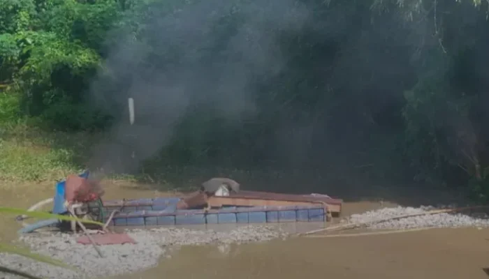 Polisi Musnahkan 3 Alat Tambang Emas Ilegal di Kuansing, Pelaku Kabur Sebelum Digerebek