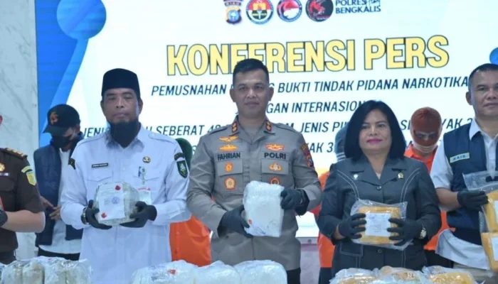 Pengungkapan Narkoba Bengkalis April 2026 Tembus 84 Kasus, 135 Tersangka Diamankan