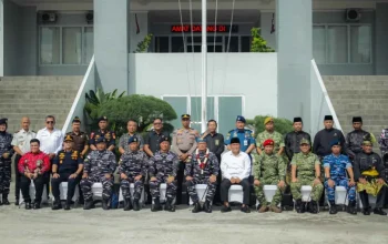 Sugiyarto Sambut Komandan Koarmada I di Dumai dengan Adat Melayu