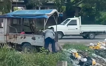 TRC 112 Pekanbaru Turun Cepat Tindak Laporan Penimbunan Parit di Jalan Riau Ujung