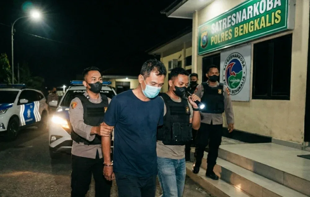 DPO Sabu 15 Kilogram Bengkalis Ditangkap Polisi