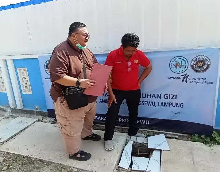 DLH Pringsewu Temukan Pengelolaan Limbah SPPG Ambarawa Barat Belum Optimal, Grease Trap Belum Tersedia