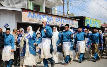 Kafilah Kota Dumai Tampil Memukau di Pawai Ta'aruf MTQ Riau