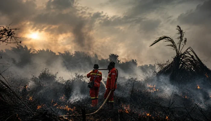 Karhutla Indragiri Hulu Mulai Terkendali, Manggala Agni Optimistis Tuntas Besok