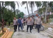 Kapolsek Ujungbatu Pimpin Patroli Besar, Temukan Dugaan Bong Narkoba di TPU Simpang Ngaso