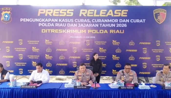 Polda Riau Ungkap 1.333 Kasus Kejahatan Jalanan, Narkoba Jadi Pemicu Utama