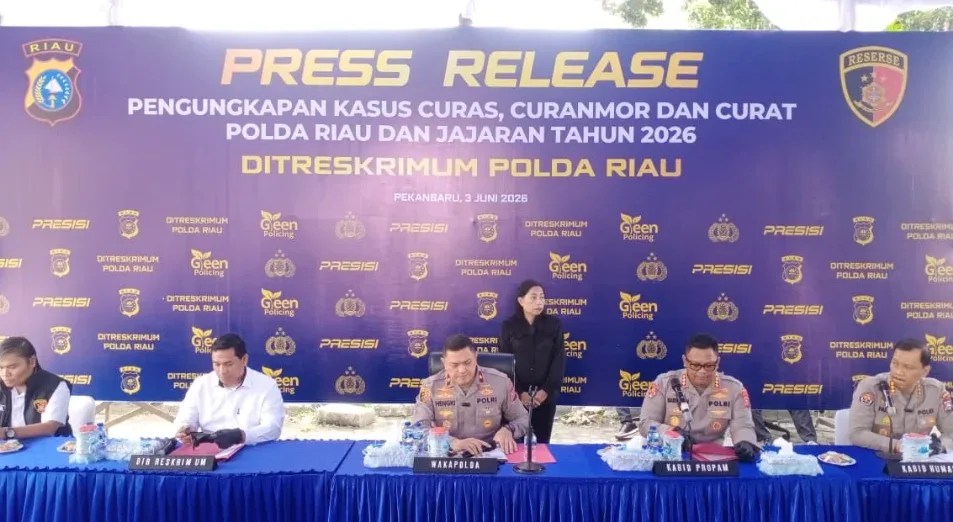 Polda Riau Ungkap 1.333 Kasus Kejahatan Jalanan