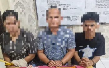 Polres Siak Bekuk Tiga Terduga Bandar Sabu, Senpi Rakitan Ikut Disita