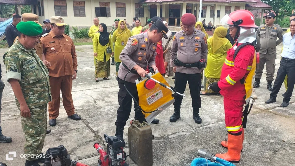 Polsek Tandun dan Stakeholder Gelar Apel Siaga Karhutla