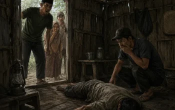 Pria Ditemukan Meninggal di Gubuk Jalan Garuda Sakti Kampar, Identitas Belum Diketahui