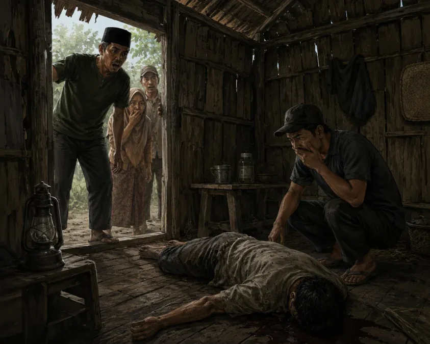 Pria Ditemukan Meninggal di Gubuk Jalan Garuda Sakti Kampar