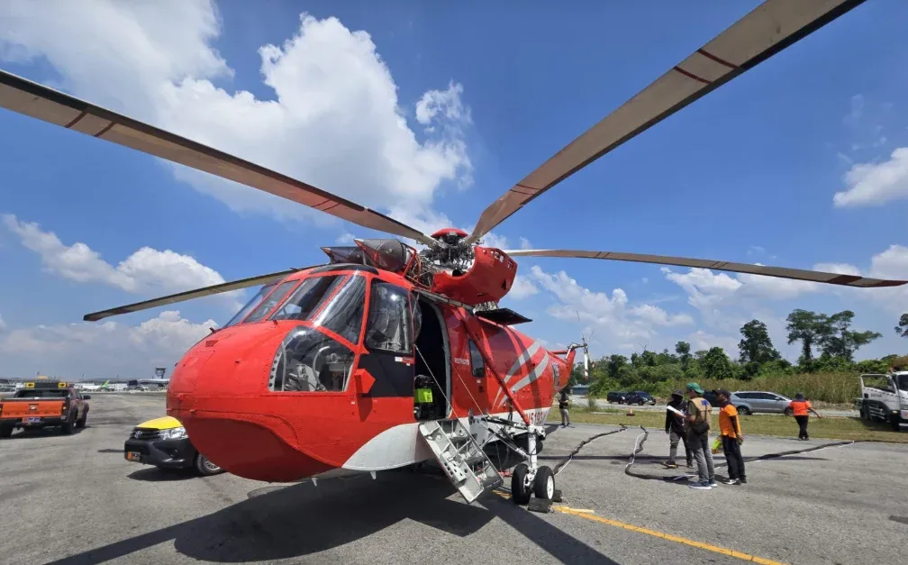 Riau Dapat Tambahan Helikopter Water Bombing, Dua Armada Lagi Menyusul