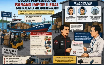 Dugaan Penyelundupan Barang Impor Ilegal di Bengkalis Dilaporkan ke Kemendag