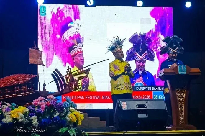 FBMW 2026 Ditutup Meriah, Pemkab Biak Jadwalkan Festival Budaya Biak Oktober Mendatang