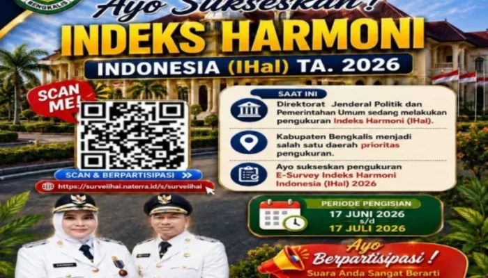 Partisipasi IHaI 2026 di Bengkalis Digenjot, Hj. Kasmarni Ajak Warga Terlibat Aktif