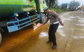 Kecelakaan Truk CPO Beruntun di Jalan Pekanbaru–Duri, Empat Armada Bertabrakan