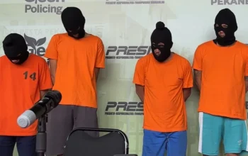 Polsek Binawidya Ringkus Dua Pelaku Begal Pekanbaru