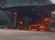 SPBU di Pelalawan Terbakar, Api Diduga Berawal dari Minibus Isi Pertalite