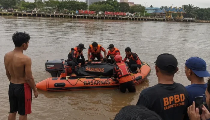 Remaja Tenggelam di Sungai Siak Ditemukan Meninggal