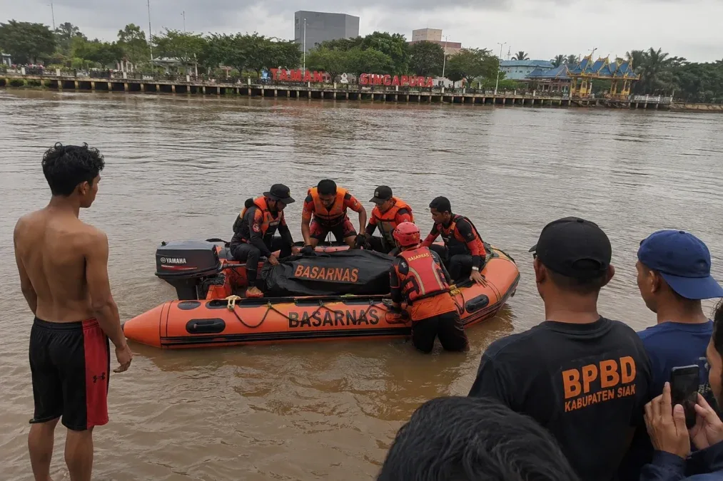 Remaja Tenggelam di Sungai Siak Ditemukan Meninggal