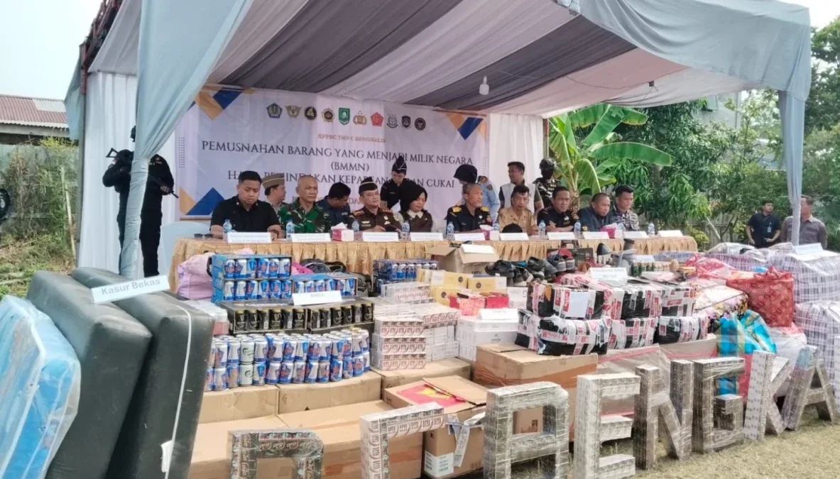 Bea Cukai Bengkalis Musnahkan Barang Ilegal Rp5,9 Miliar