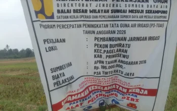 Beton Pecah di Proyek Irigasi Rp195 Juta di Pekon Bumiratu: Ketika Papan Proyek Berbicara “Swakelola”, Material Justru Menyisakan Tanda Tanya