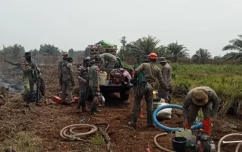 Satpol PP Riau, Karhutla Pelalawan, Kebakaran Hutan Riau, Pangkalan Kerinci, Kerumutan