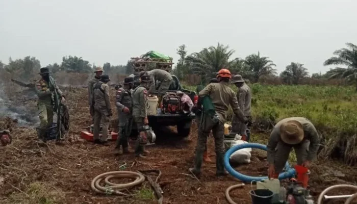Tuntas Padamkan Karhutla di Pelalawan, 50 Personel Satpol PP Riau Kembali ke Pekanbaru