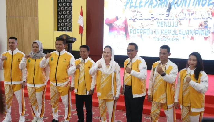 Bupati Cen Lepas 338 Kontingen Natuna ke Porprov VI Kepri 2026, Target Emas Sebanyak-banyaknya